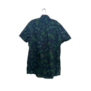 GOODTHREADS Blue Short Sleeve Casual Button-Down Shirt Size XLT